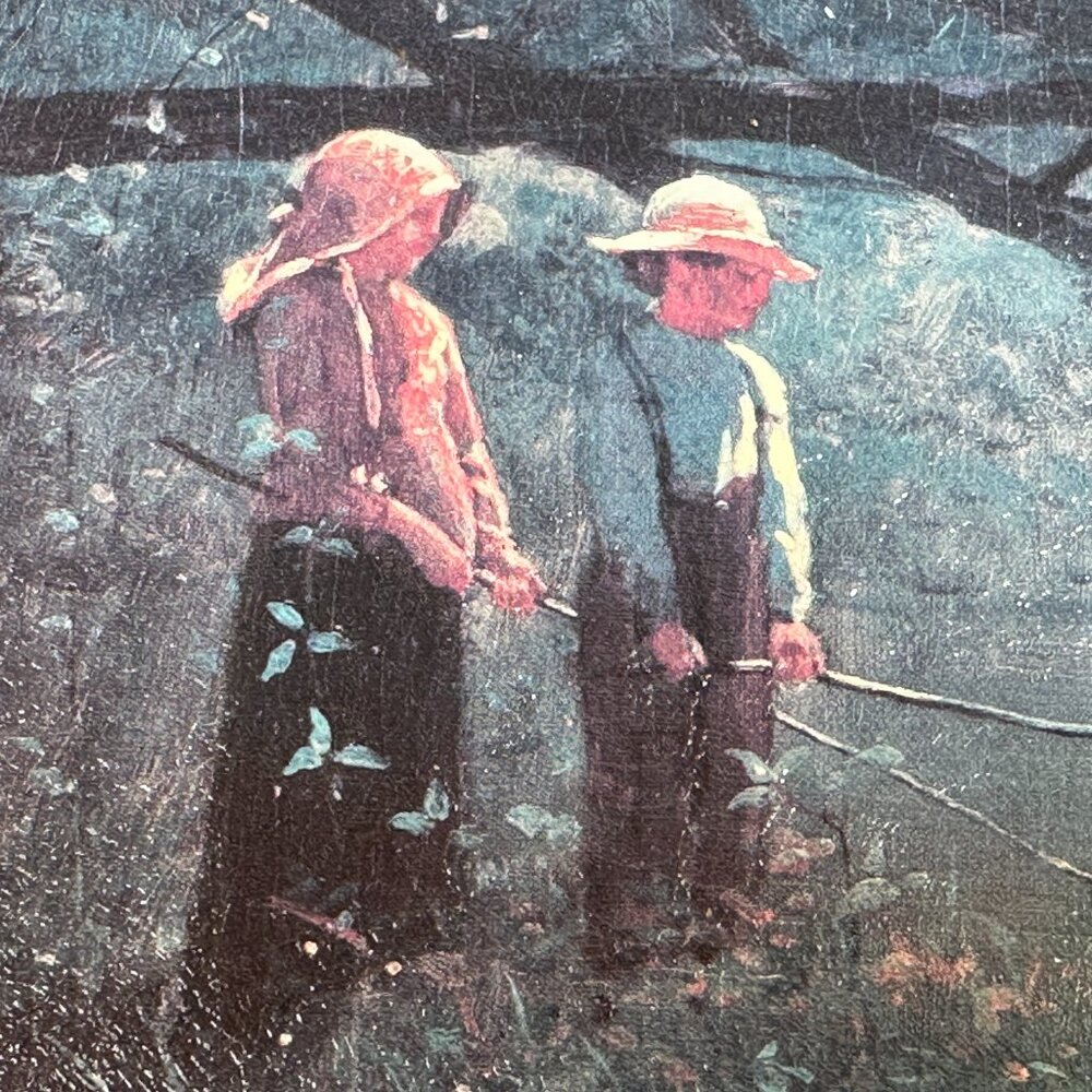 Winslow Homer Small Print of Painting "Fishing" 1879 - Picture 7 of 7